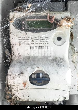 Disused electrical box. Vintage . Abandoned. Stock Photo