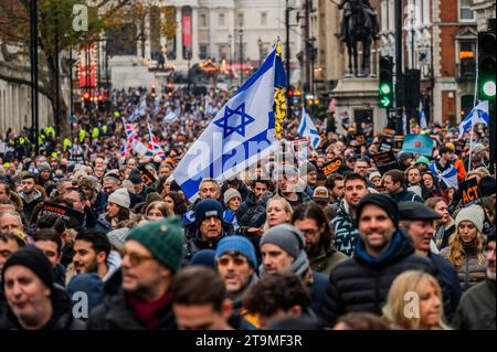 London, UK. 26th Nov, 2023. Anti-semistism protest march. Credit: Guy Bell/Alamy Live News Stock Photo