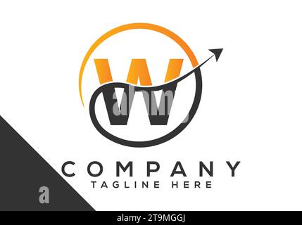 Letter W Finance Logo Design Vector Template. Marketing And Financial Business Logo. Stock Vector