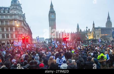 London, England, UK. 26th Nov, 2023. Tens of thousands joined the National March Against Anti-Semitism in London. (Credit Image: © Tayfun Salci/ZUMA Press Wire) EDITORIAL USAGE ONLY! Not for Commercial USAGE! Credit: ZUMA Press, Inc./Alamy Live News Stock Photo