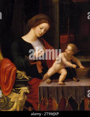 Virgin and Child - by Master Of Female Half-Lengths Stock Photo