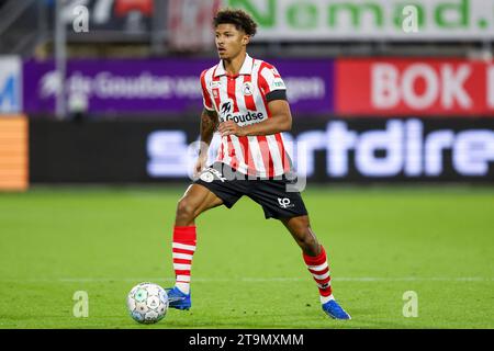 ROTTERDAM, NETHERLANDS - NOVEMBER 26: Charles-Andreas Brym (Sparta Rotterdam) controls the ball during the Eredivisie match of Sparta Rotterdam and FC Stock Photo