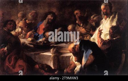 The Last Supper c. 1754 by Franz Anton Maulbertsch Stock Photo