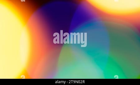 Defocused Multicolored Christmas Blurred Lights Bokeh Background Stock Photo