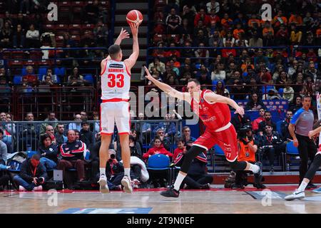 Ryan Hawkins Estra Pistoia during UNAHOTELS Reggio Emilia vs