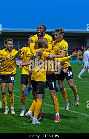 Vanarama National League Boston United Vs Chorley- Jakemans Community Stadium, Boston, Lincolnshire 25.11.2023 Stock Photo