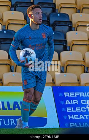 Vanarama National League Boston United Vs Chorley- Jakemans Community Stadium, Boston, Lincolnshire 25.11.2023 Stock Photo