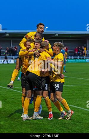 Vanarama National League Boston United Vs Chorley- Jakemans Community Stadium, Boston, Lincolnshire 25.11.2023 Stock Photo