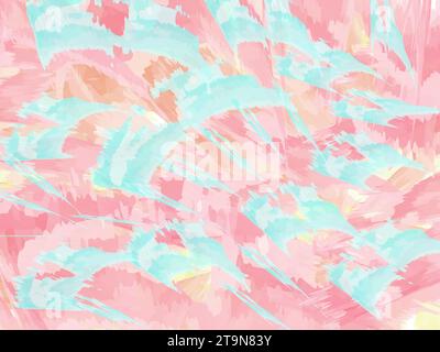Abstract painting vibrant colors Fantasy concept, Illustration painting Background vector Stock Vector