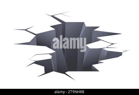 Ground crack at floor vector Stock Vector