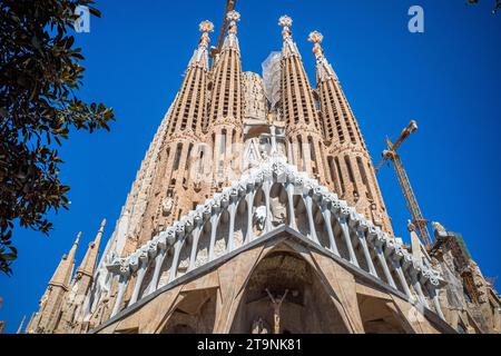 La sagrada familia Barcelona exterior view Stock Photo