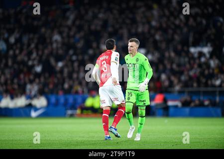 Guillermo Maripán and Philipp Köhn during the Ligue 1 football (soccer) match between Paris Saint-Germain PSG and AS Monaco ASM at Parc des Princes in Paris, France, on November 24, 2023. Credit: Victor Joly/Alamy Live News Stock Photo