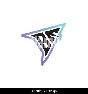 BE letter combination cool logo esport or gaming initial logo as a inspirational concept design Stock Vector