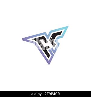 FI letter combination cool logo esport or gaming initial logo as a inspirational concept design Stock Vector