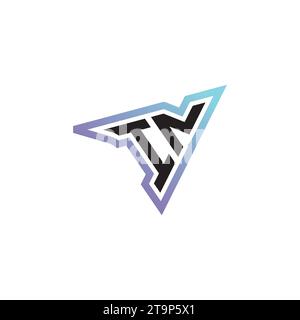 IN letter combination cool logo esport or gaming initial logo as a inspirational concept design Stock Vector