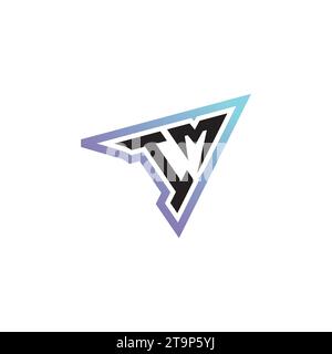 IM letter combination cool logo esport or gaming initial logo as a inspirational concept design Stock Vector