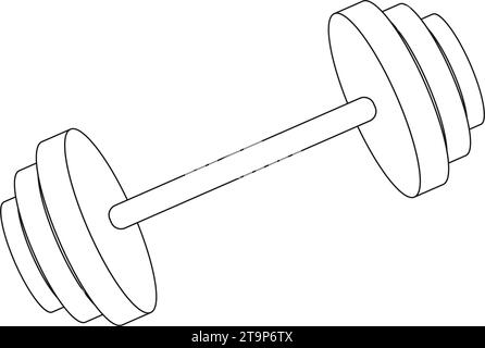 barbell icon vector illustration design Stock Vector