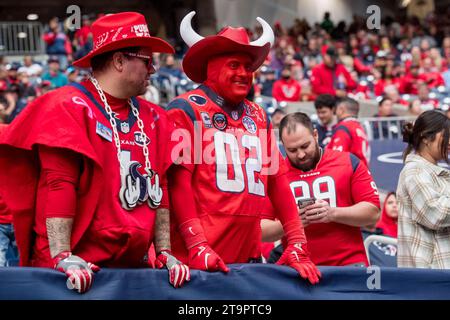 Houston, Texas, USA. Houston, TX, USA. 26th Nov, 2023. Houston Texans fans during a game between the Jacksonville Jaguars and the Houston Texans in Houston, TX. Trask Smith/CSM/Alamy Live News Credit: Cal Sport Media/Alamy Live News Stock Photo