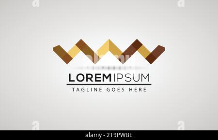 Vector Logo Parquet, Laminate, Flooring, Tiles. Stock Vector