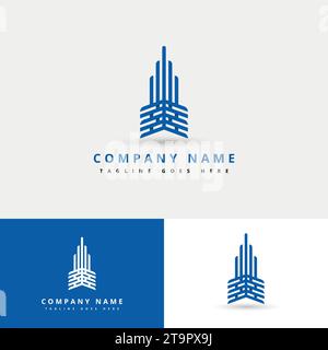 Building construction logo with creative concept. Logo and business card design. Premium Vector Stock Vector