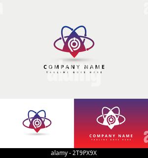 Rocket Logo Abstract Unique Simple Alphabet Letter Unique Logo For Business And Company. Creative Lettering And Corporate Identity. Branding Design. Stock Vector