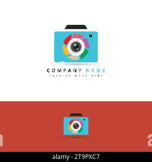 Unique Photography Logo. Vector Illustration. Camera. Lens. Icon, Camera Photography Logo Icon Vector Template. Stock Vector