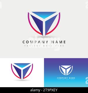 Vector Abstract Saturn. Geometric Shape, Sphere And Orbits, Abstract - Vector Business Logo Concept Illustration. Colored Ring With Shapes. Positive G Stock Vector