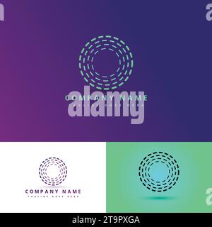 Lines In Circle Form. Spiral Vector Illustration . Technology Round Logo. Design Element. Abstract Geometric Shape. Stock Vector