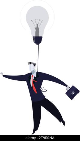 Man on tightrope icon funambulist vector risk rope Stock Vector