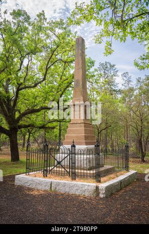 Monument at Moores Creek National Battlefield, NPS Site Stock Photo