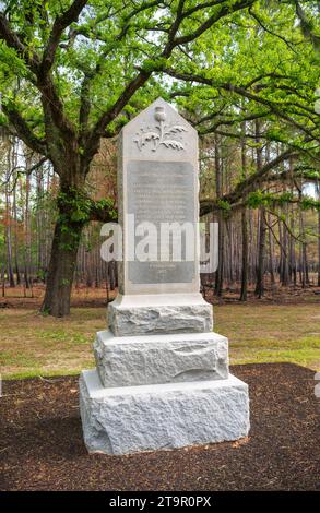 Monument at Moores Creek National Battlefield, NPS Site Stock Photo