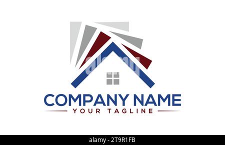 Real Estate Logo Design Unique and Professional Logo Design Stock Vector