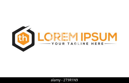 6th logo design creative design Stock Vector