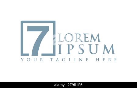 7 Logo design Unique logo design Stock Vector