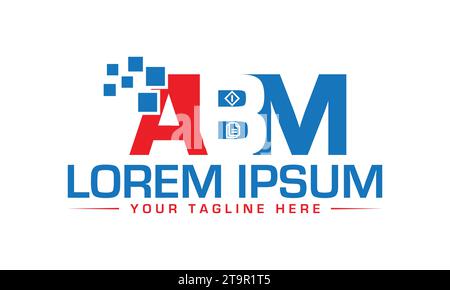 ABM Logo Design Creative and Unique Logo Design Stock Vector