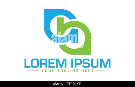 AB Logo Design Creative and Modern Logo Design Stock Vector