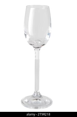 empty wine glass isolated on white background Stock Photo