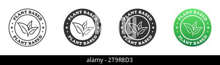Plant based icon. Vector illustration Stock Vector