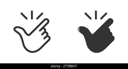 Snap of fingers icon. Like easy symbol. Vector illustration Stock Vector