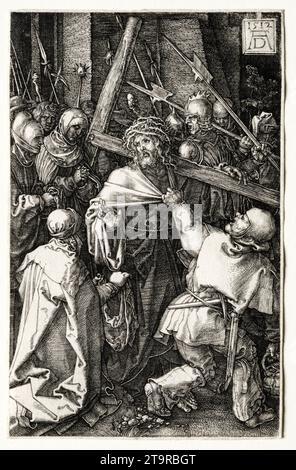 Albrecht Durer, Christ Carrying the Cross, copperplate engraving, 1512 Stock Photo