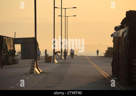 A sun set of Victoria Harbour on October 23, 2026 in Hong Kong. (Photo ...