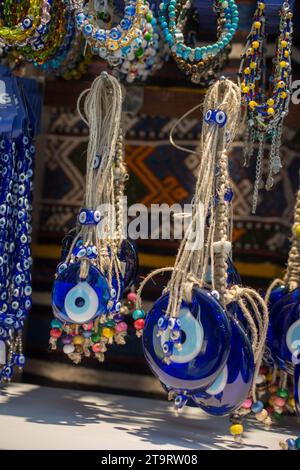 Evil eye bead as Amulet souvenir from Turkey Stock Photo