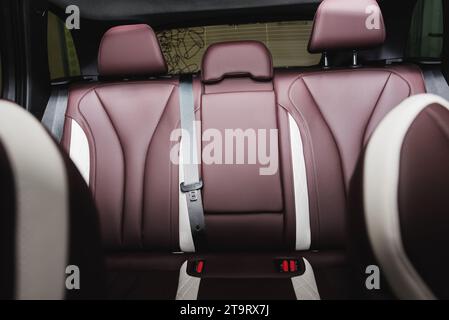 back seats in an expensive car. High quality photo Stock Photo