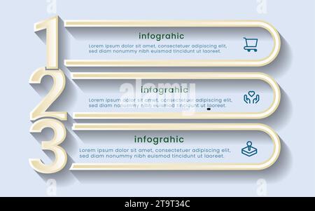 Infographic design vector and marketing icons can be used for workflow layout, diagram, annual report. Business concept with 3, 4, 5; 6, 7 and 8 step. Stock Vector