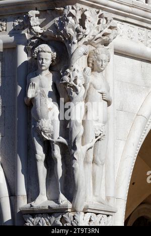 Original Sin, Adam and Eve in the Garden of Eden late c19th ...