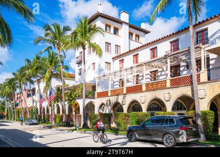 Worth Avenue, Palm Beach, Florida Stock Photo