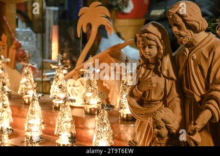 Nativity Scene: The Heart of Christmas Stock Photo