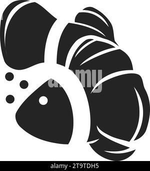 Clown Fish logo template Isolated. Brand Identity. Icon Abstract Vector graphic Stock Vector