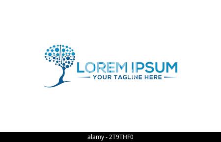 Brain Logo Design Unique and Modern Logo Design Stock Vector