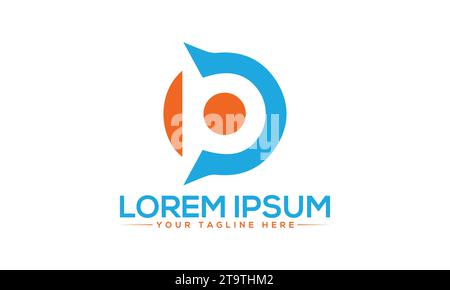 BP Logo Design Unique and Modern Logo Design Stock Vector
